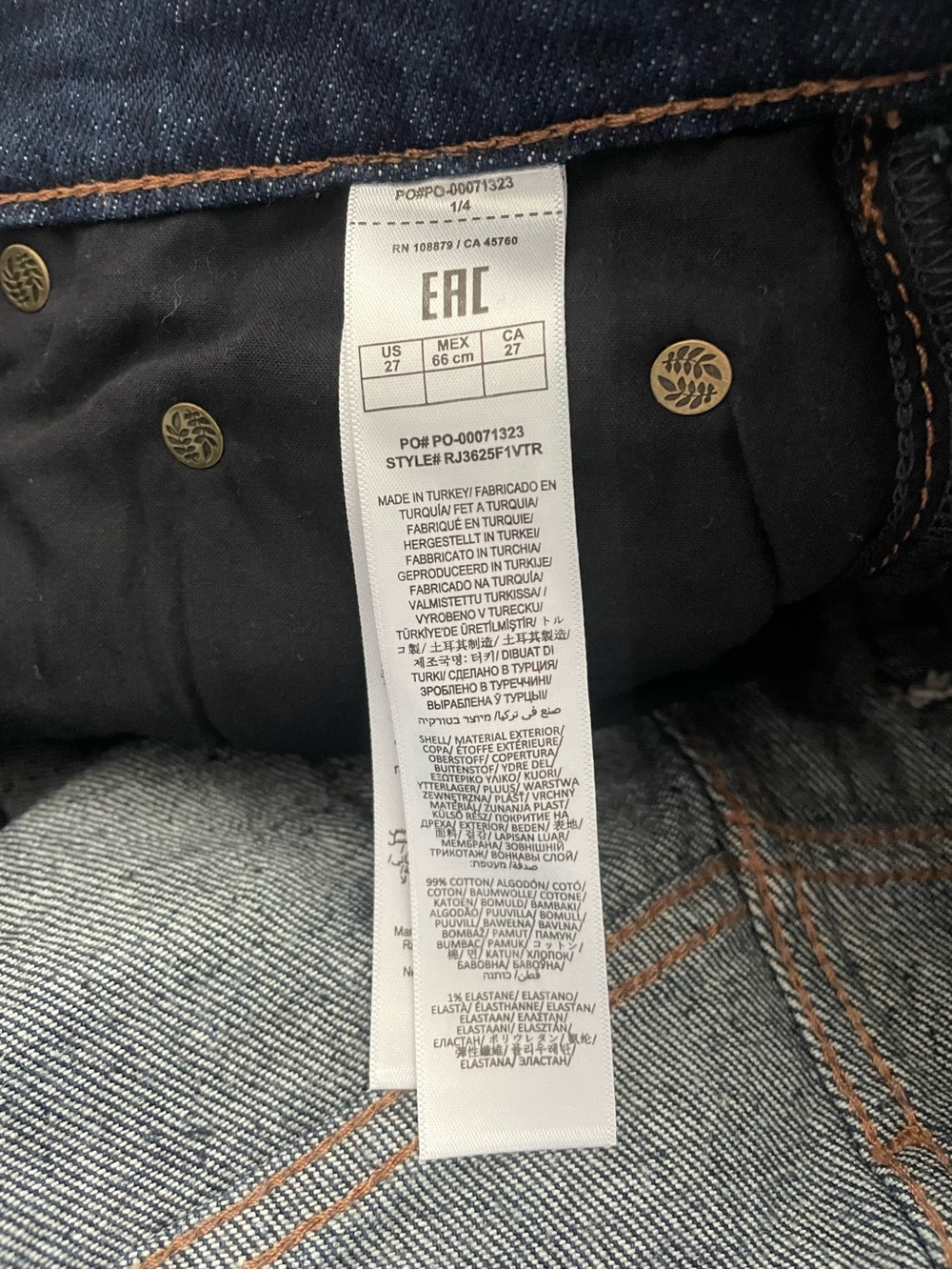 rag & bone Harlow Mid-Rise Ankle Straight Jeans Women’s 27 - Picture 6 of 8
